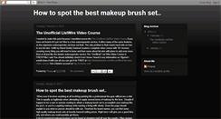 Desktop Screenshot of best-makeup-brush-set.blogspot.com