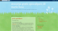 Desktop Screenshot of descarga-gratis-libro-apocalipsex.blogspot.com