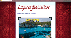 Desktop Screenshot of lugareslindosefantasticos.blogspot.com