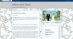 Desktop Screenshot of alisonandzeke.blogspot.com