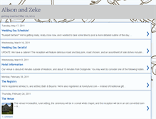Tablet Screenshot of alisonandzeke.blogspot.com