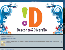 Tablet Screenshot of descontoediversao.blogspot.com