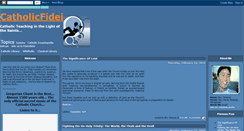 Desktop Screenshot of catholicfidei.blogspot.com