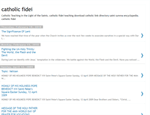 Tablet Screenshot of catholicfidei.blogspot.com