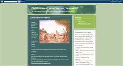 Desktop Screenshot of iskconvaranasi.blogspot.com