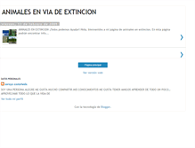 Tablet Screenshot of animaextincion.blogspot.com