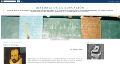 Desktop Screenshot of historiageneraldelaeducacion.blogspot.com