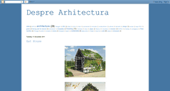 Desktop Screenshot of desprearhitectura.blogspot.com