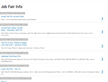 Tablet Screenshot of jobfairinfo.blogspot.com