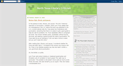 Desktop Screenshot of northtexasliterarygal.blogspot.com