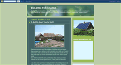 Desktop Screenshot of buildingforchange.blogspot.com