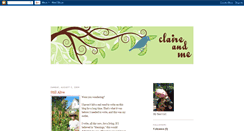 Desktop Screenshot of claireandme.blogspot.com