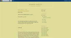 Desktop Screenshot of damirfazlic.blogspot.com