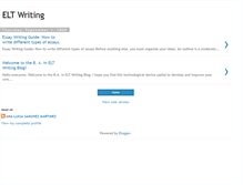 Tablet Screenshot of eltwriting.blogspot.com