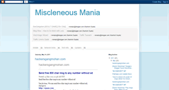 Desktop Screenshot of miscleneousmania.blogspot.com