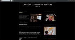 Desktop Screenshot of languageswithoutborders2009.blogspot.com