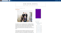 Desktop Screenshot of foryourjoyful.blogspot.com