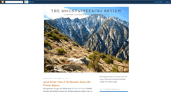 Desktop Screenshot of mountaineeringreview.blogspot.com