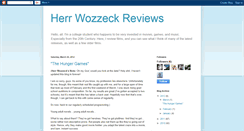 Desktop Screenshot of herrwozzecksfilmreviews.blogspot.com