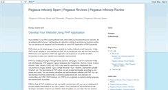 Desktop Screenshot of pegasusinfocorpspam.blogspot.com