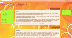 Desktop Screenshot of mymsmymightysavior.blogspot.com