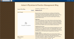 Desktop Screenshot of physicianmgmt.blogspot.com