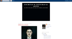Desktop Screenshot of escritaseleituraseafins.blogspot.com