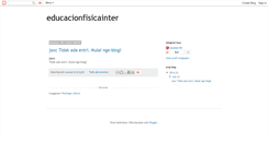 Desktop Screenshot of educacionfisicainter.blogspot.com
