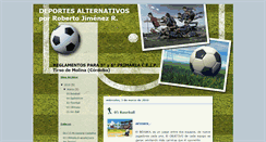 Desktop Screenshot of deportesalternativosprimaria.blogspot.com