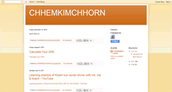 Desktop Screenshot of chhemkimchhorn.blogspot.com