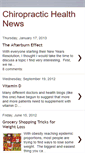 Mobile Screenshot of chirohealthnews.blogspot.com