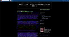 Desktop Screenshot of non-traditionalphotographersblog.blogspot.com