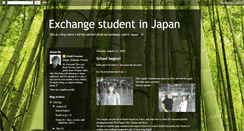 Desktop Screenshot of exchangestudentinjapan.blogspot.com