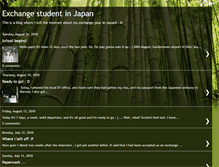 Tablet Screenshot of exchangestudentinjapan.blogspot.com