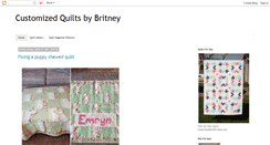 Desktop Screenshot of customizedquilts.blogspot.com