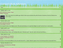 Tablet Screenshot of carmensbookadventure.blogspot.com