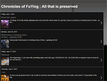 Tablet Screenshot of chronicles-fuying.blogspot.com
