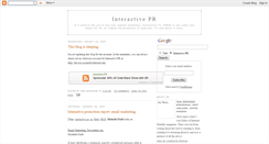 Desktop Screenshot of interactivepr.blogspot.com