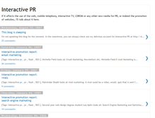 Tablet Screenshot of interactivepr.blogspot.com
