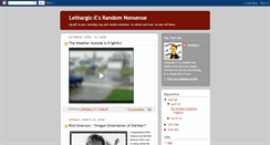 Desktop Screenshot of lethargic-e.blogspot.com