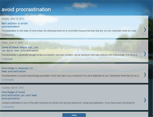 Tablet Screenshot of cureprocrastination01.blogspot.com