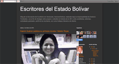 Desktop Screenshot of escritoresdelestadobolivar.blogspot.com