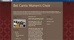 Desktop Screenshot of belcantowomenschoir.blogspot.com