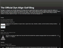 Tablet Screenshot of dynaligngolf.blogspot.com