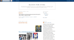 Desktop Screenshot of blogsforcuba.blogspot.com