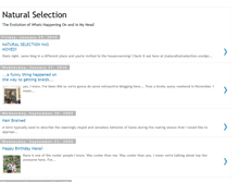 Tablet Screenshot of naturalhairselection.blogspot.com