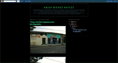 Desktop Screenshot of abisabienesraices.blogspot.com
