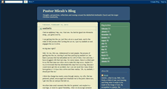 Desktop Screenshot of pastormicah.blogspot.com