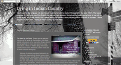 Desktop Screenshot of dyinginindiancountry.blogspot.com