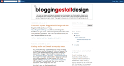 Desktop Screenshot of bloggingestaltdesign.blogspot.com
